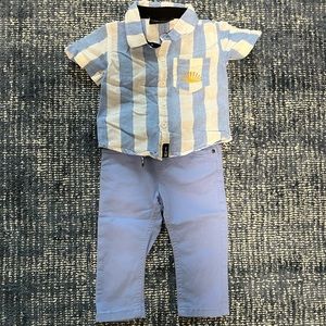 Tiny Whales Shirt + NWT Mayoral Coordinating Bundle